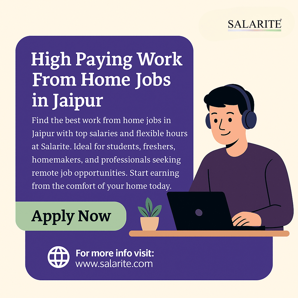 High Paying Work from Home Jobs in Jaipur